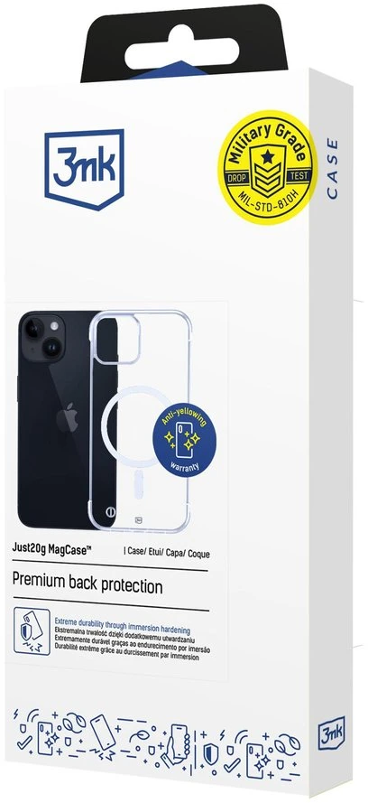 Dėklas Nezatříděno 3Mk apsauga 3mk Just20g MagCase iPhone 14 Plus - skaidrus