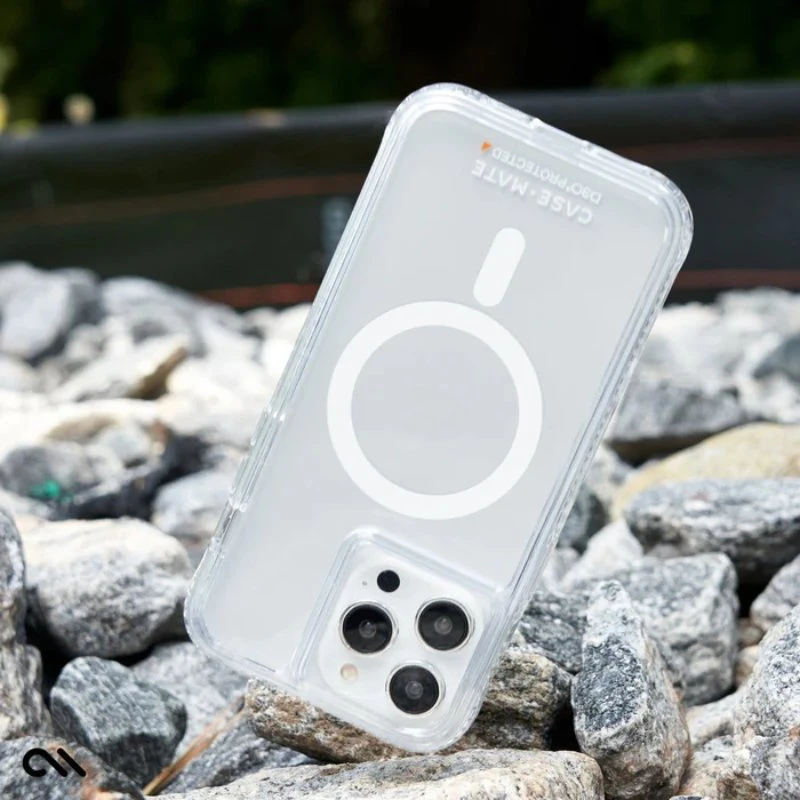 Case-Mate Ultra Tough plus D3O MagSafe - Apple iPhone 15 Pro Max dėklas Clear