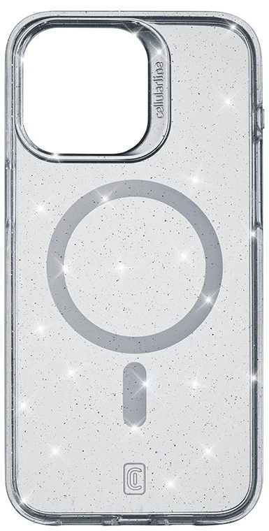 Dėklas Cellular Line Cellularline Sparkle Mag - Apple iPhone 15 Pro MagSafe Case Transparent