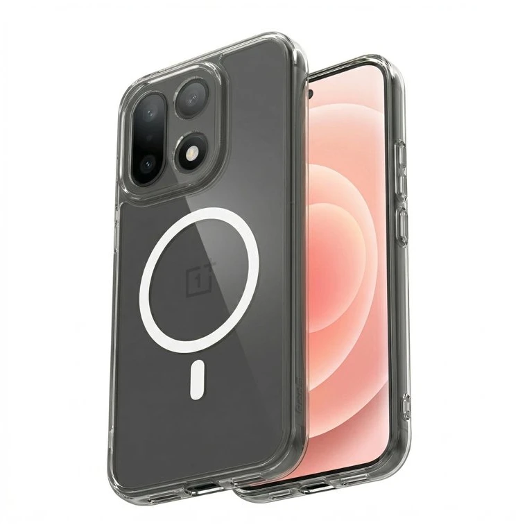 Permatomas dėklas Crong Hybrid Clear Magnetic OnePlus 15