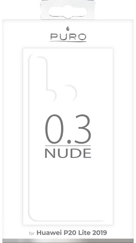 PURO 0.3 Nude - dėklas Huawei P20 Lite 2019 6.4 "Transparent