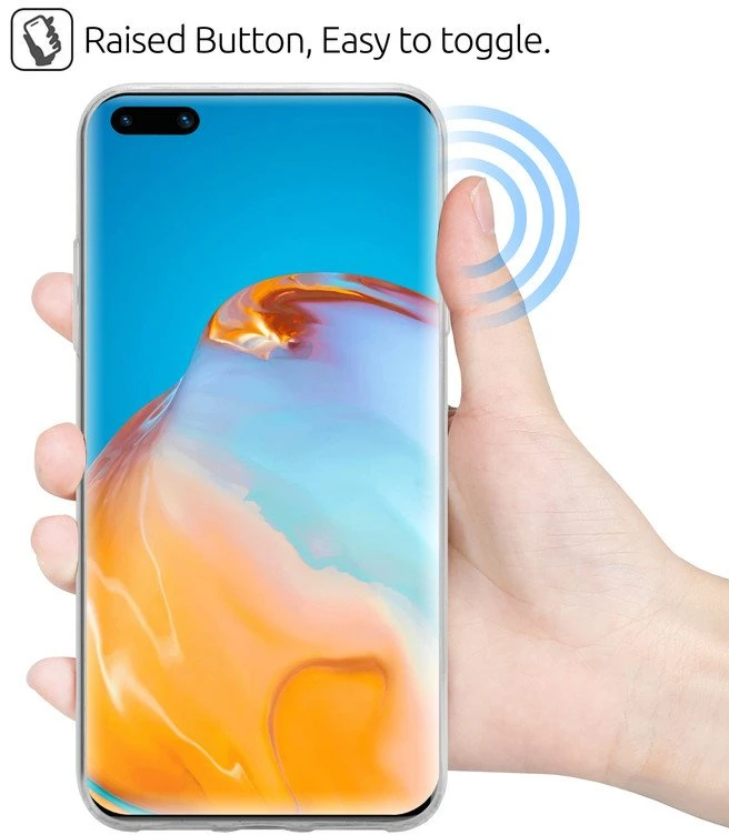 Crong Crystal Slim Cover - Protective dėklas skirtas Huawei P40 Pro Clear