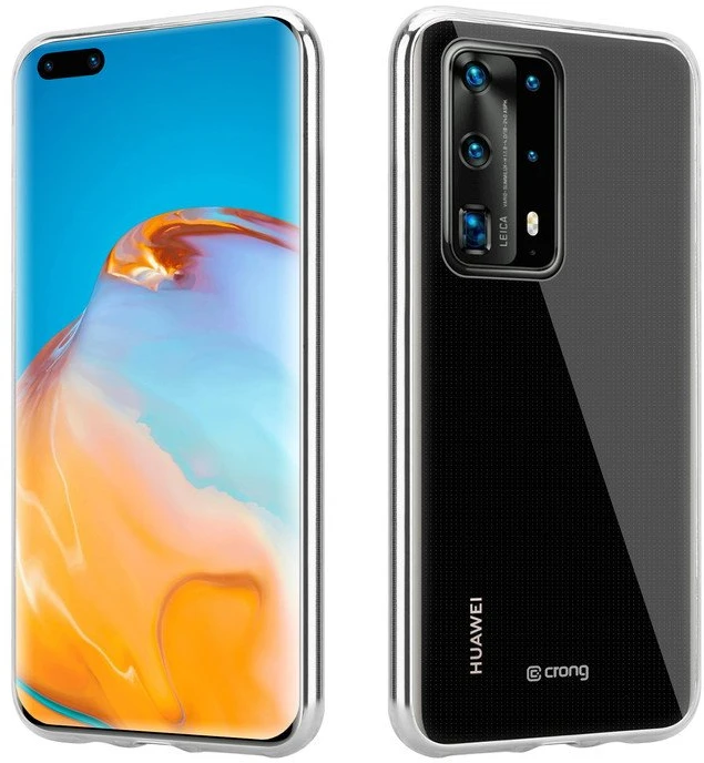 Crong Crystal Slim Cover - Protective dėklas skirtas Huawei P40 Pro Clear