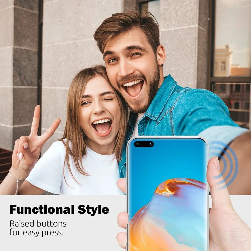 Crong Crystal Slim Cover - Protective dėklas skirtas Huawei P40 Pro Clear
