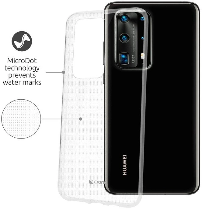 Crong Crystal Slim Cover - Protective dėklas skirtas Huawei P40 Pro Clear