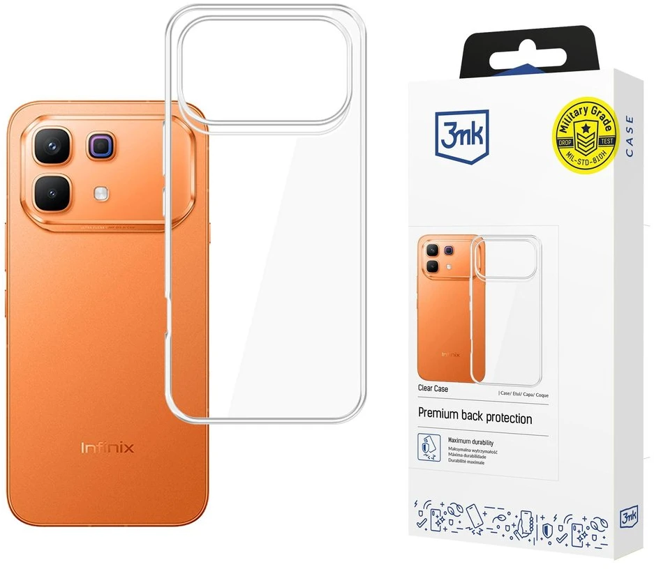 3Mk apsauginis 3mk skaidrus dėklas, skirtas „Infinix Note 60 Pro“ - permatomas