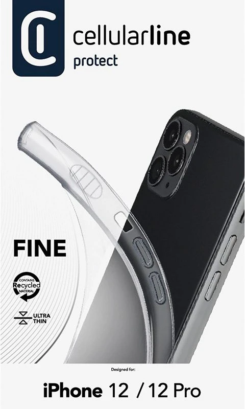 Cellular Line Cellularline Fine - dėklas skirtas Apple iPhone 12 / Apple iPhone 12 Pro Transparent