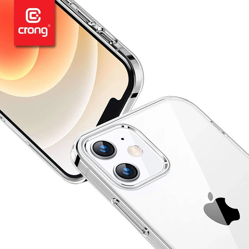 Crong Crystal Slim Cover - Protective dėklas skirtas Apple iPhone 12 Pro Max clear