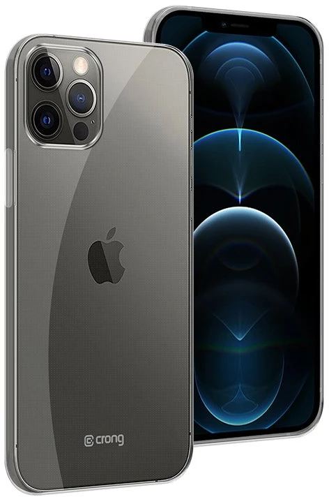 Crong Crystal Slim Cover - Protective dėklas skirtas Apple iPhone 12 Pro Max clear