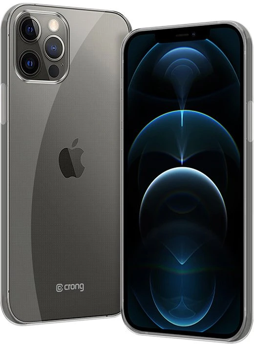 Crong Crystal Slim Cover - Protective dėklas skirtas Apple iPhone 12 Pro Max clear