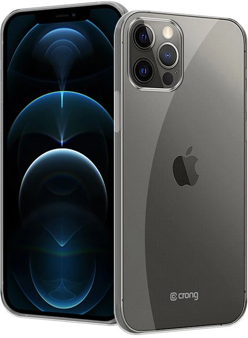 Crong Crystal Slim Cover - Protective dėklas skirtas Apple iPhone 12 Pro Max clear