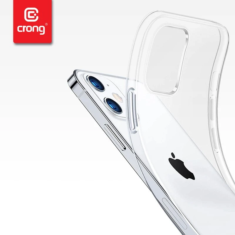 Crong Crystal Slim Cover - Protective dėklas skirtas Apple iPhone 12 Pro Max clear