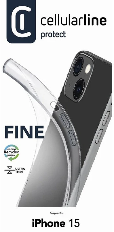 Cellular Line Cellularline Fine - dėklas skirtas Apple iPhone 15 transparent
