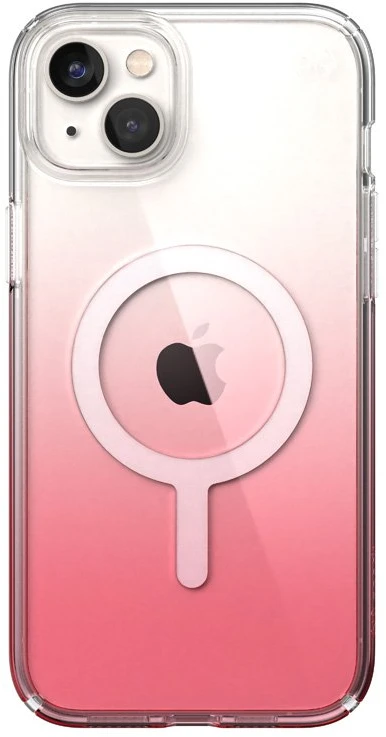 Speck Presidio Perfect-Clear + Ombre + MagSafe - dėklas skirtas Apple iPhone 15 Plus / 14 Plus su MICROBAN coating Clear / Vintage Rose Fade
