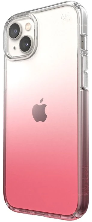 Speck Presidio Perfect-Clear + Ombre - dėklas skirtas Apple iPhone 15 Plus / 14 Plus su MICROBAN Clear / Vintage Rose Fade