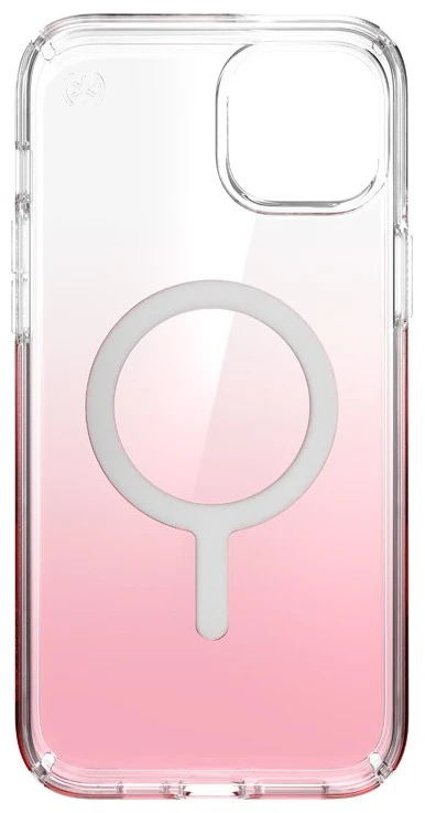 Speck Presidio Perfect-Clear + Ombre + MagSafe - dėklas skirtas Apple iPhone 15 Plus / 14 Plus su MICROBAN coating Clear / Vintage Rose Fade
