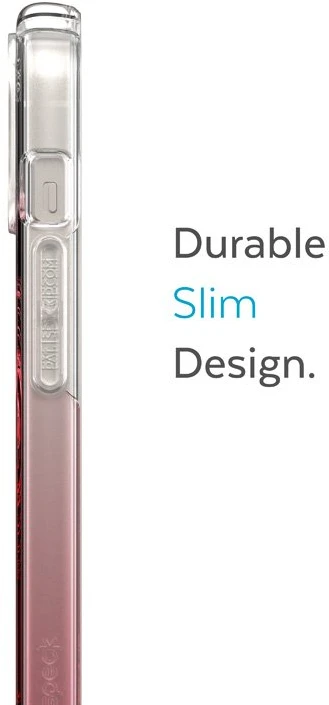 Speck Presidio Perfect-Clear + Ombre + MagSafe - dėklas skirtas Apple iPhone 15 Plus / 14 Plus su MICROBAN coating Clear / Vintage Rose Fade