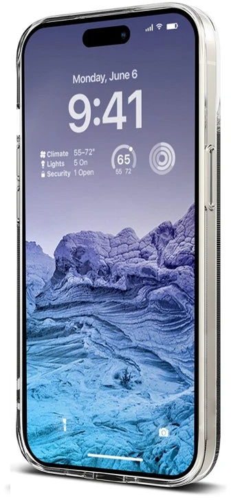 Crong Crystal Slim Cover - dėklas skirtas Apple iPhone 15 Plus Transparent