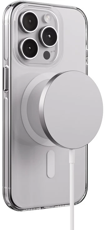 Crong Clear MAG Pro - dėklas Apple iPhone 15 Pro MagSafe skaidrus