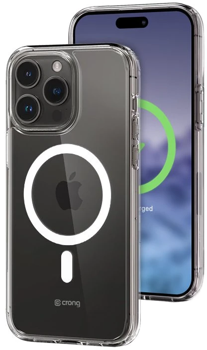 Crong Clear MAG Cover - dėklas Apple iPhone 15 Pro MagSafe transparent