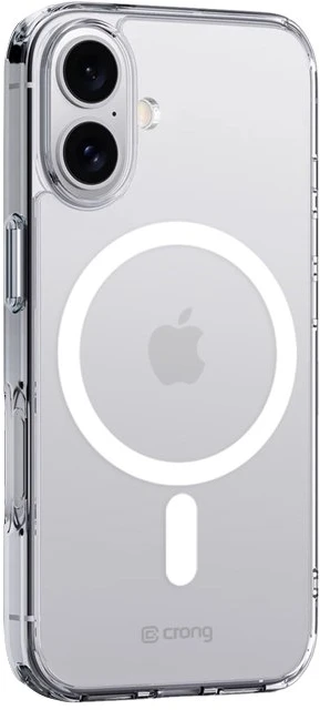 Dėklas Crong Clear MAG Cover su iPhone 16 Plus permatomomis