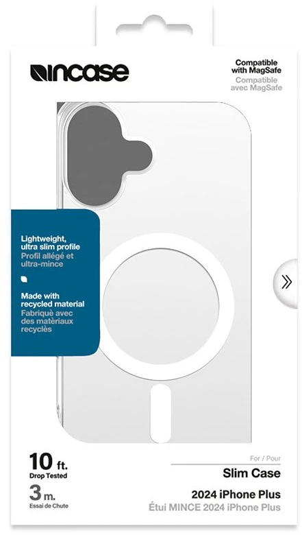 Incase Slim dėklas MagSafe - dėklas Apple iPhone 16 Plus Clear