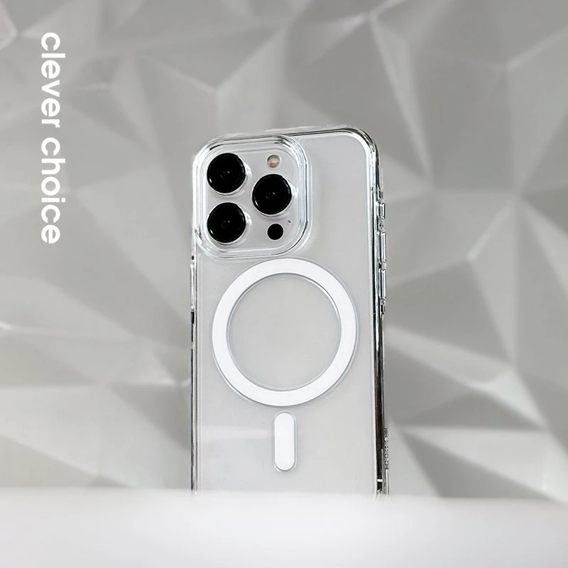 Crong Clear MAG Pro - dėklas Apple iPhone 16 Pro Max MagSafe skaidrus