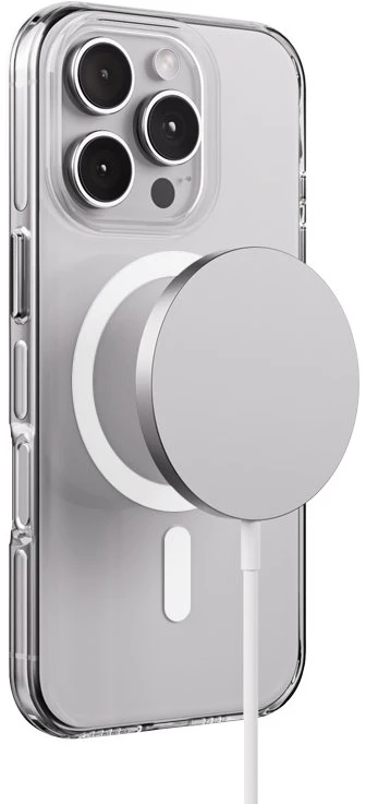Crong Clear MAG Pro - dėklas Apple iPhone 16 Pro Max MagSafe skaidrus