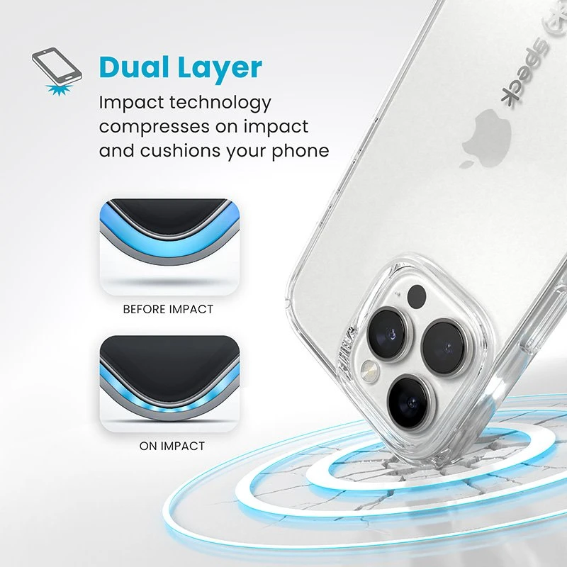 Speck Gemshell - dėklas skirtas Apple iPhone 16 Pro Max Clear