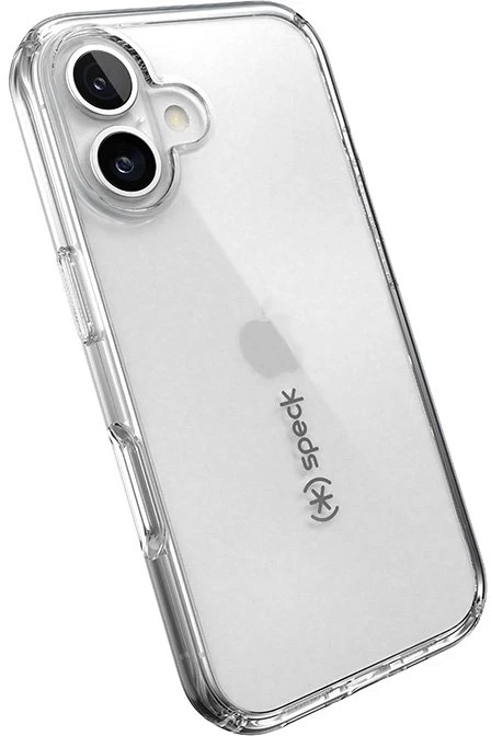 Speck „Gemshell“ dėklas, skirtas „iPhone 16“, permatomas