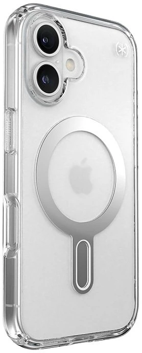 Dėklas Speck Presidio Perfect-Clear ClickLock & MagSafe do iPhone 16 permatomas