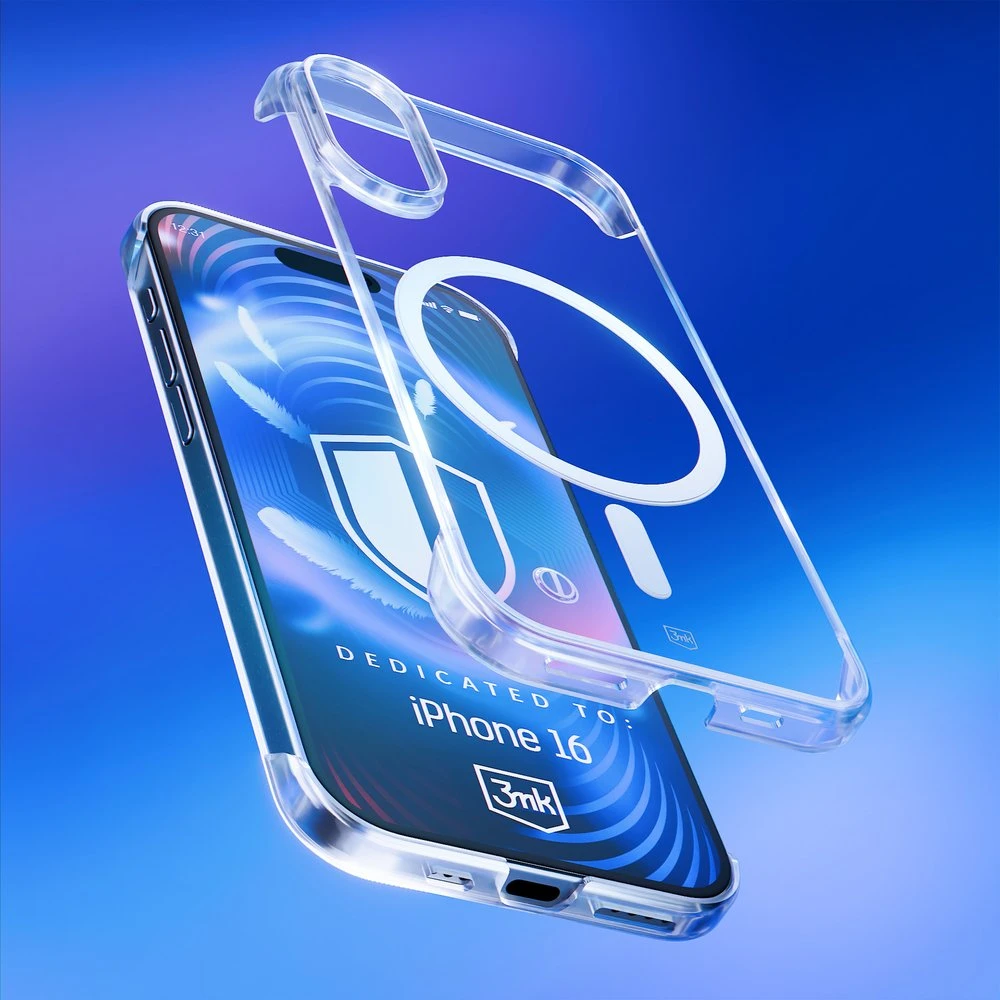 Dėklas 3Mk apsauginis 3mk Just20g MagCase, skirtas iPhone 16 - skaidrus