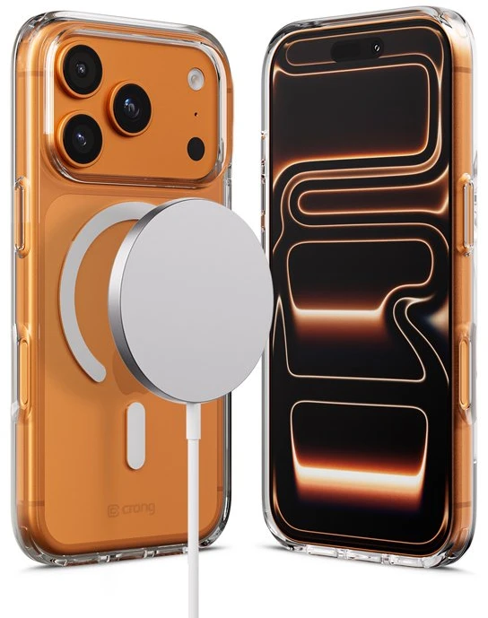 Crong Clear MAG Cover - dėklas MagSafe Apple iPhone 17 Pro, skaidrus