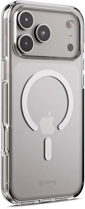 „Crong Clear MAG“ dėklas – „MagSafe Apple iPhone 17 Pro Max“ skaidrus