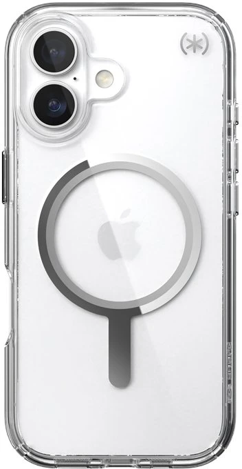 Speck Presidio Perfect Clear MagSafe - dėklas skirtas Apple iPhone 17 Clear / Sidabrinis