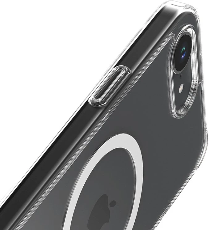 Crong Clear MAG dangtelis – iPhone 16e MagSafe dėklas (skaidrus)
