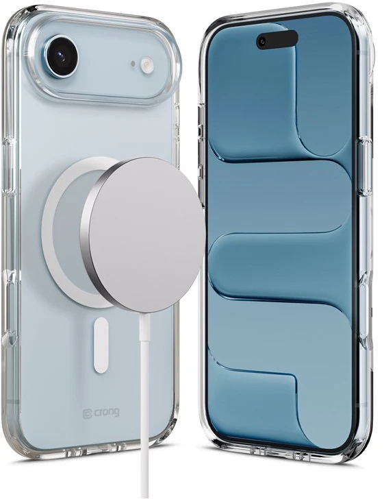 Crong Clear MAG Cover - dėklas MagSafe Apple iPhone Air, skaidrus