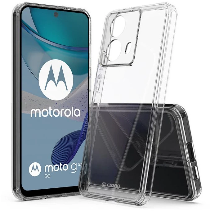 Crong Crystal Shield Cover - dėklas skirtas Motorola Moto G53 Transparent