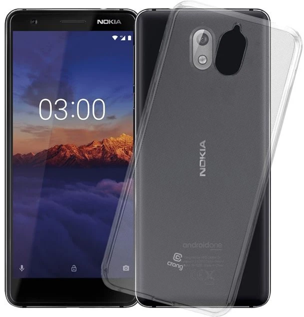 Crong Crystal Slim Cover - Protective dėklas skirtas Nokia 3.1 clear