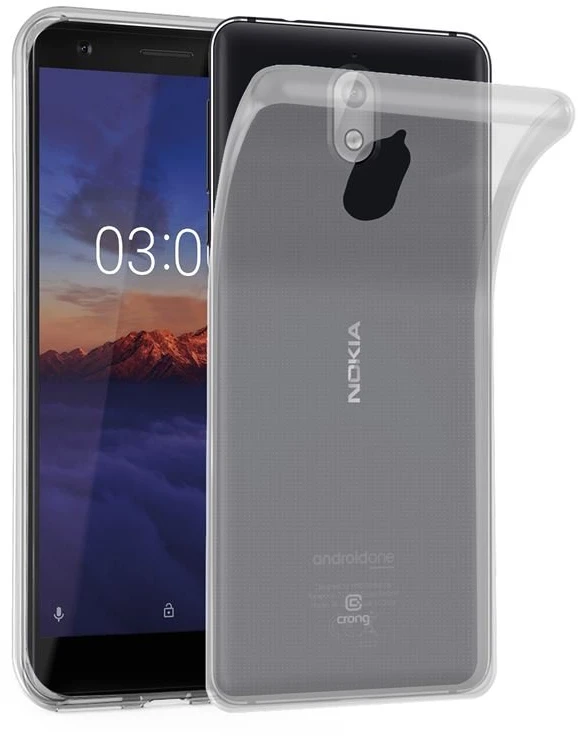 Crong Crystal Slim Cover - Protective dėklas skirtas Nokia 3.1 clear