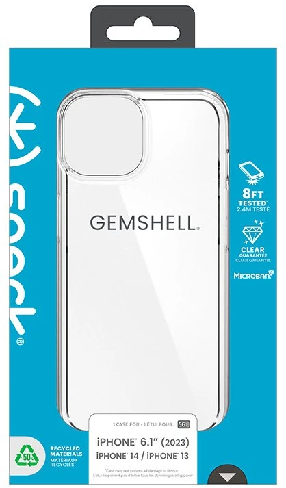 Speck Gemshell - dėklas skirtas Apple iPhone 16e / Apple iPhone 15 / Apple iPhone 14 / Apple iPhone 13 Clear