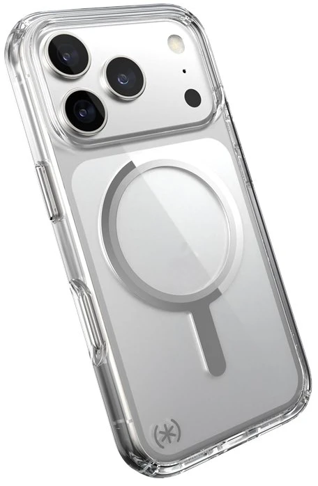 Speck Presidio Perfect Clear MagSafe - dėklas Apple iPhone 17 Pro Clear / Sidabrinis