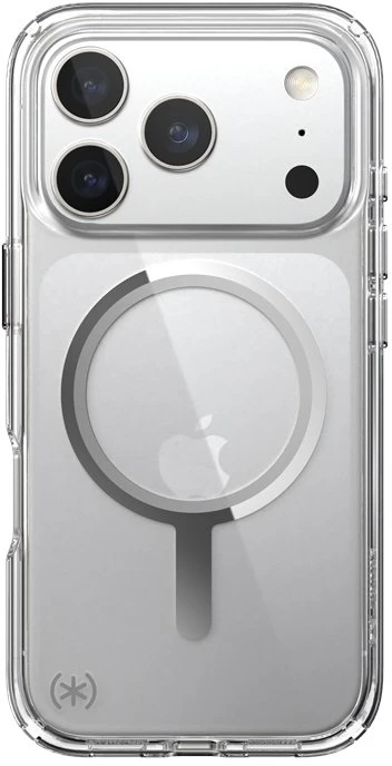Speck Presidio Perfect Clear MagSafe - dėklas Apple iPhone 17 Pro Clear / Sidabrinis