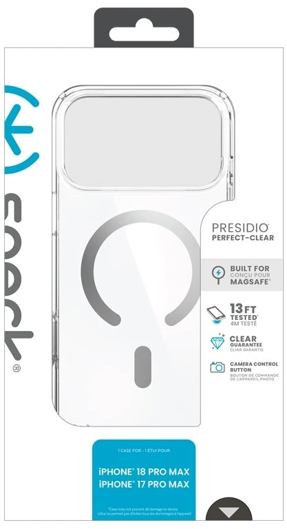 Permatomas dėklas Speck Presidio Perfect-Clear MagSafe iPhone 18 Pro Max / 17 Pro Max