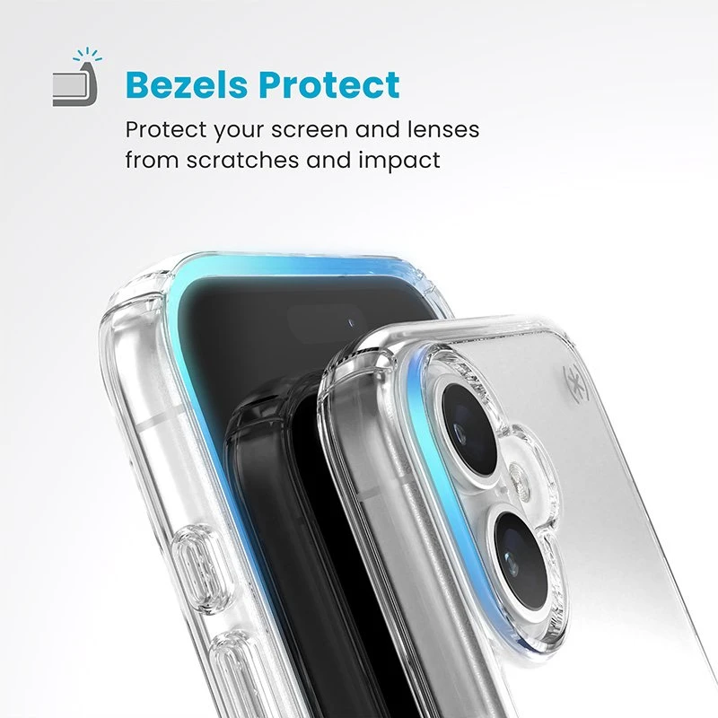 Speck Presidio Perfect-Clear - dėklas skirtas Apple iPhone 16 Clear