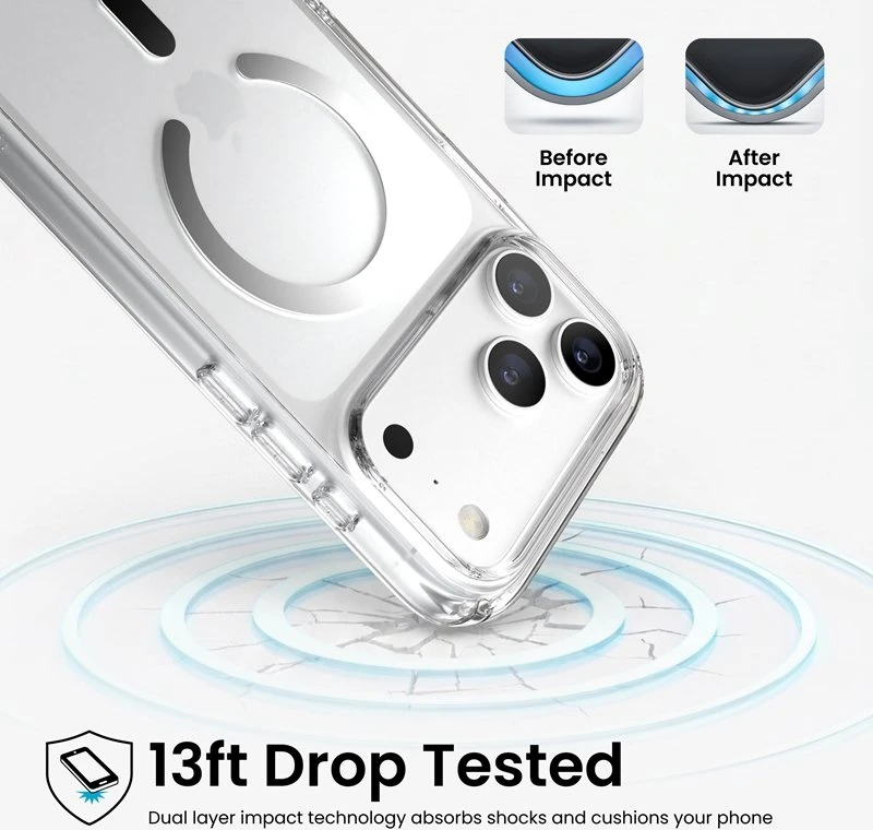 Permatomas dėklas Speck Presidio Perfect-Clear MagSafe iPhone 18 Pro Max / 17 Pro Max