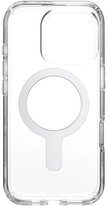 Speck Presidio Perfect-Clear ClickLock & MagSafe - dėklas skirtas Apple iPhone 16 Pro Clear / Chrome Finish / Serene Sidabrinis