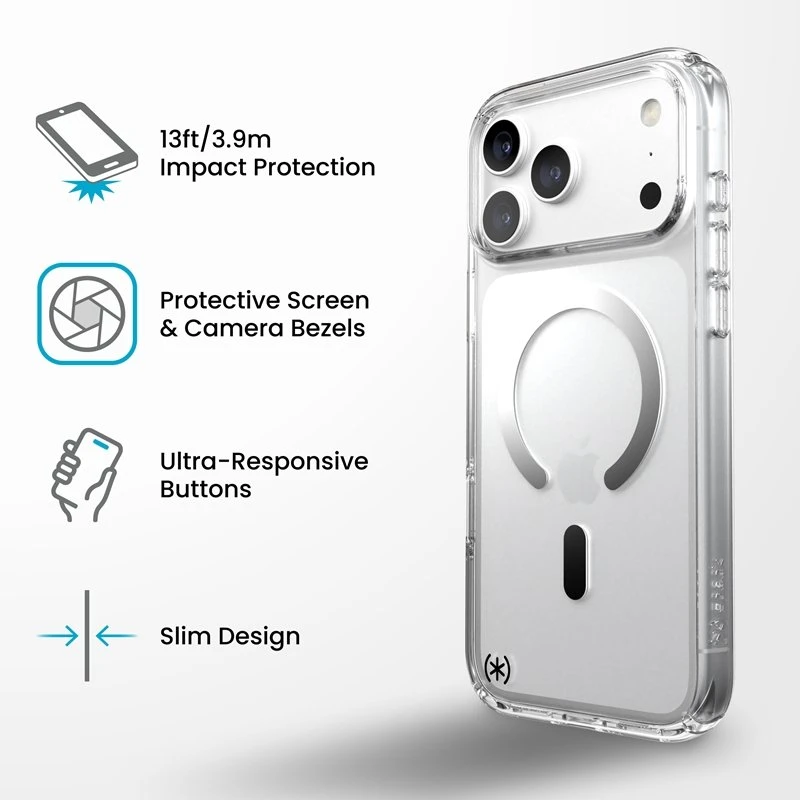 Permatomas dėklas Speck Presidio Perfect-Clear MagSafe iPhone 18 Pro Max / 17 Pro Max