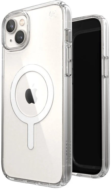 Speck Presidio Perfect-Clear + MagSafe - dėklas skirtas Apple iPhone 15 Plus / 14 Plus su MICROBAN coating Clear