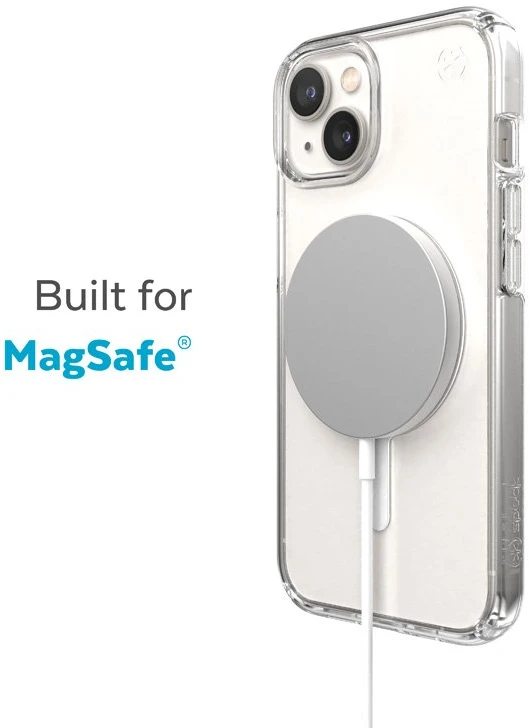 Speck Presidio Perfect-Clear + MagSafe - dėklas skirtas Apple iPhone 15 Plus / 14 Plus su MICROBAN coating Clear